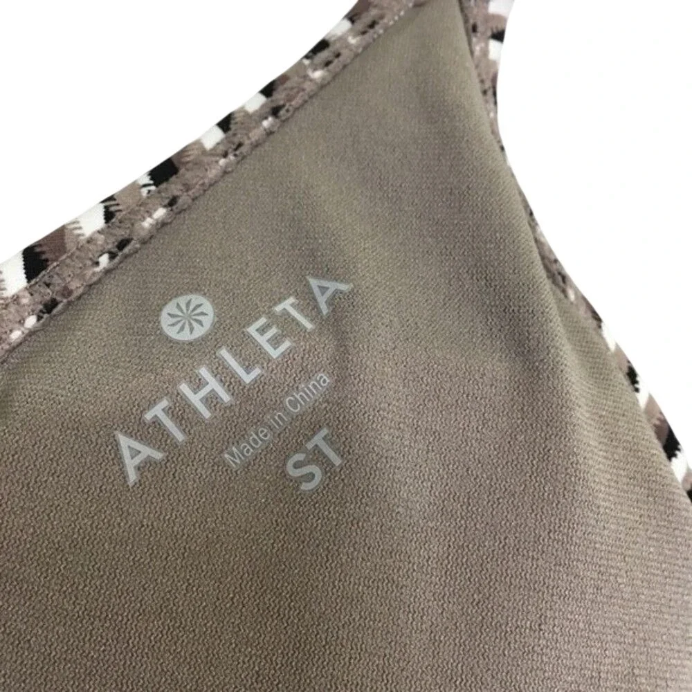 NWT Athleta Waveline Tankifoxt Tankini Top Geometric Small Tall - Picture 9 of 12